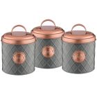 Henrik Tea/Coffee/Sugar Set of 3 Storage Canisters