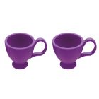 Colourworks Silicone Egg Cups – Purple x 2 Set