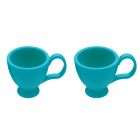 Colourworks Silicone Egg Cups – Turquoise x 2 Set