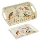 Eddingtons Song Bird - Medium Melamine Tray (With Handles) & Scatter Tray Set