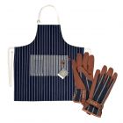 Burgon & Ball Sophie Conran Blue - Gloves & Full Apron Set