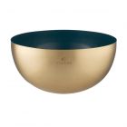 Viners 2 Tone Large Metal Serving Bowl - Blue & Gold