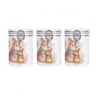 Hot drinks storage canisters with airtight seal and clip-lid close.