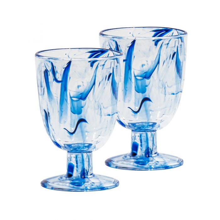 Blue plastic goblets new arrivals