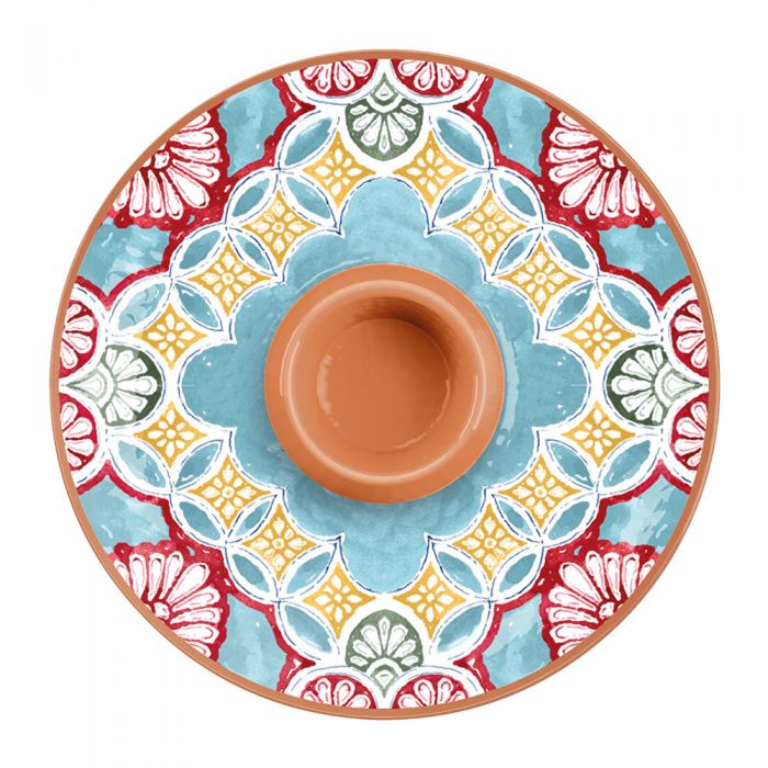 Rio Corte Melamine Chip Dip Server Auntie Morags