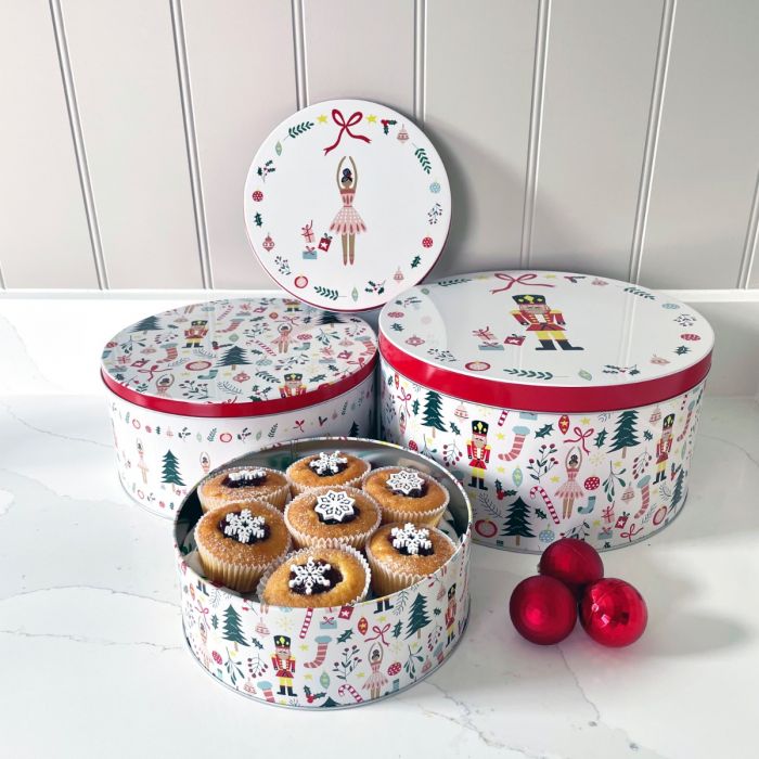 Dexam Nutcracker Cake Tins Set of 3