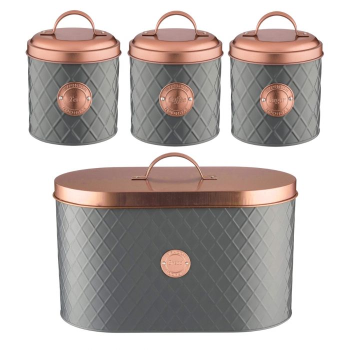 Copper and grey 2025 tea coffee sugar