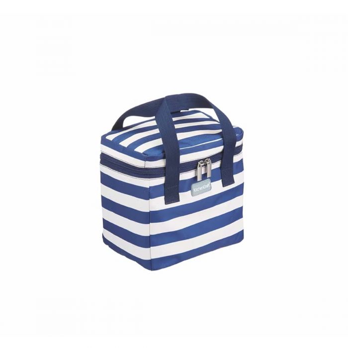 Kitchencraft Lulworth Small Cool Bag Blue Cream