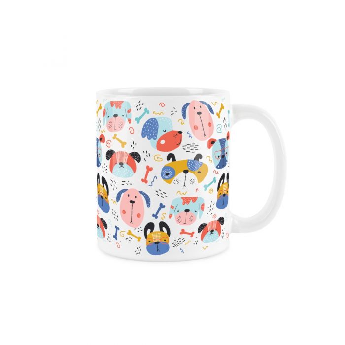 Mug with dogs top face on it