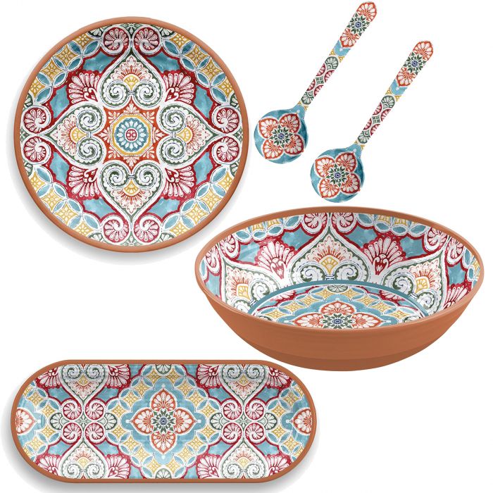 Melamine serving on sale bowl