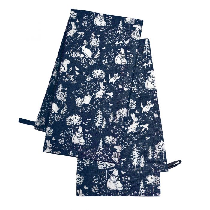 Dark blue tea towels online