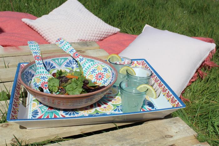 Melamine serving set sales