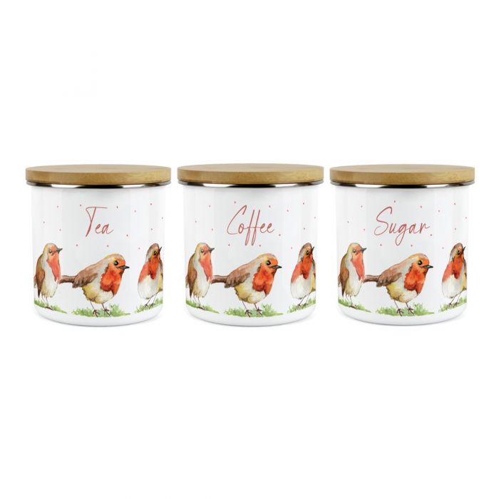 Purely Home Kitchen Robins Storage Canister Set Auntie Morags