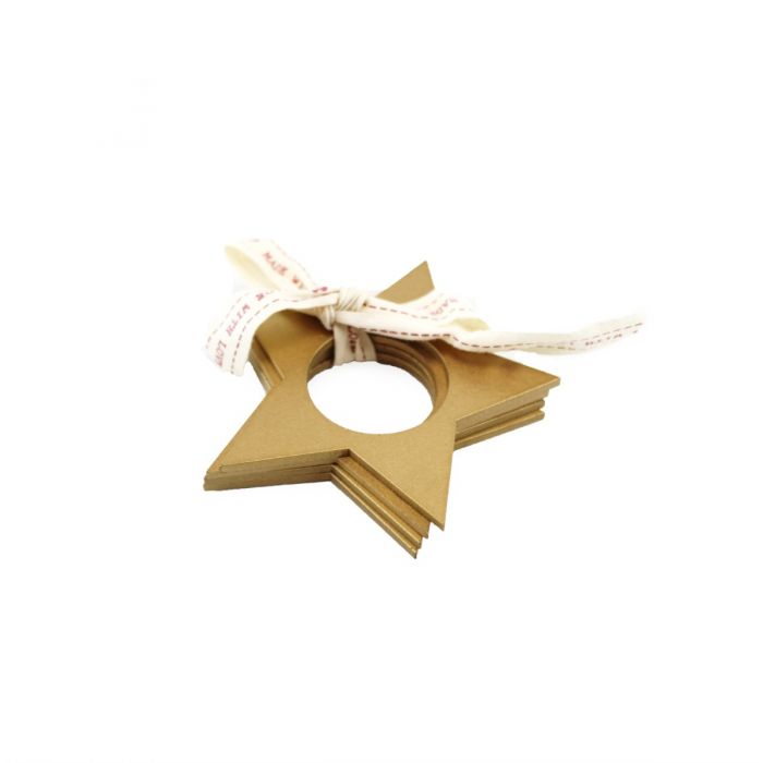 Gold star napkin rings sale