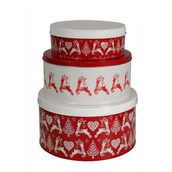 Christmas hot sale cake tins