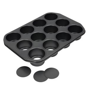 Dexam Non-Stick Loose Base Dessert Pan - 12 Cups