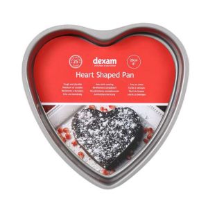 Dexam Non-Stick Heart Shaped Pan - 20cm