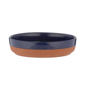 Typhoon World Foods Terracotta Navy Tapas Dish - 21cm