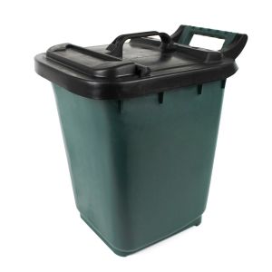 Large Kerbside Collection Bin - Green With Black Locking Lid - 23L Capacity