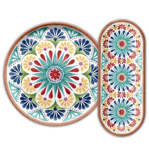 Rio Medallion Melamine Serving Set for Nibbles