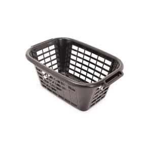 Addis 40L Rectangular Laundry Basket - Soft Black