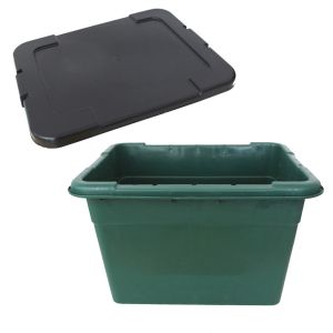 Grab Box Green 55L & Black Grab Lid