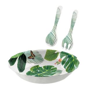 Epicurean Amazon Floral - 2 Piece - Salad Serving Set