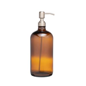 Captivate &AGAIN Amber Glass Pump Bottle - 1000ml