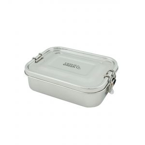 Sturdy metal latched food container