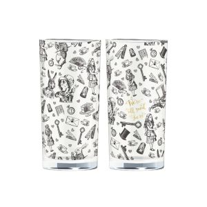 Victoria & Albert Alice In Wonderland Highball Glasses Set