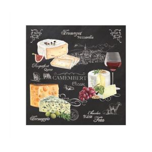 Eddingtons Ardesia World of Cheese Napkins - Pack of 20