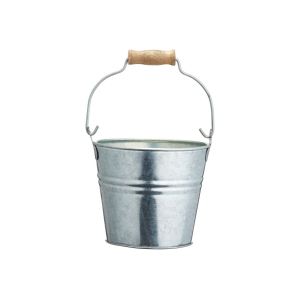Mini pail-style serving basket made of steel.