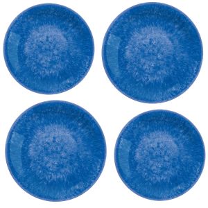 Bali Brights Dark Blue/Indigo Melamine Dinner & Side Plate Set