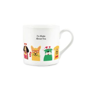 Purely Home Bone China Mutts About You Mug