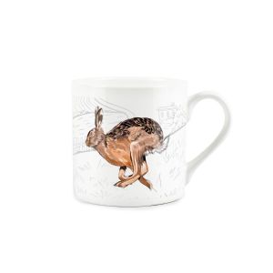 Purely Home Bone China Country Farm Animals Mug - Hare