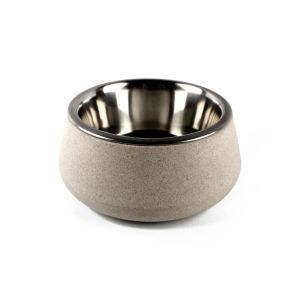 Zoon Floorgrip Stainless Steel Pet Bowl - Stone