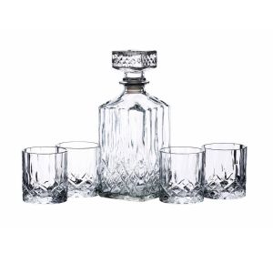 glass decanter and whisky tumbler gift set