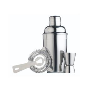 BarCraft Stainless Steel Cocktail Set - 3 Piece