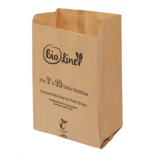 7 & 10L Bioliner Paper Compostable Caddy Liners (Medium)