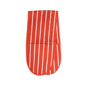 Dexam Butchers Stripe Double Oven Glove - Red