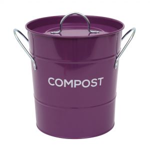 Purple compost handle made from metal