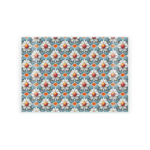 tempered textured glass chopping board with hare print