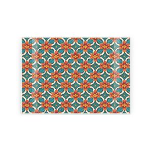 tempered textured glass chopping board with hare print