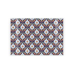 tempered textured glass chopping board with hare print