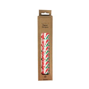 Dexam Christmas Paper Straws - Pack of 50