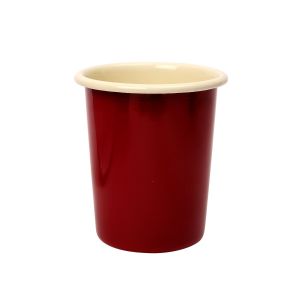 Vintage Home Enamel Beaker - Claret