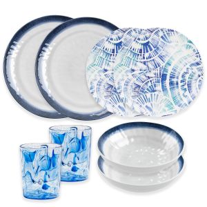 Melamine coastal dinnerware top