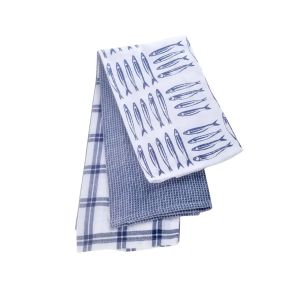 Eddingtons The Pantry Coastal Tea Towels - Set Of 3