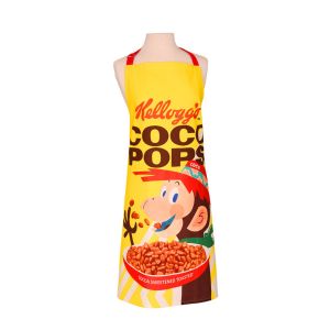 bright yellow coco pops cereal themed kitchen apron