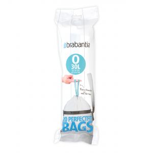 Brabantia PerfectFit Code O- 30L Bin Liners / Bags for Brabantia Bins - 1 Pack